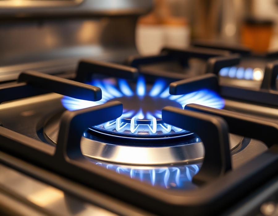 Gas stove burner after repair by Suraksha Gas Stove Service Pune
